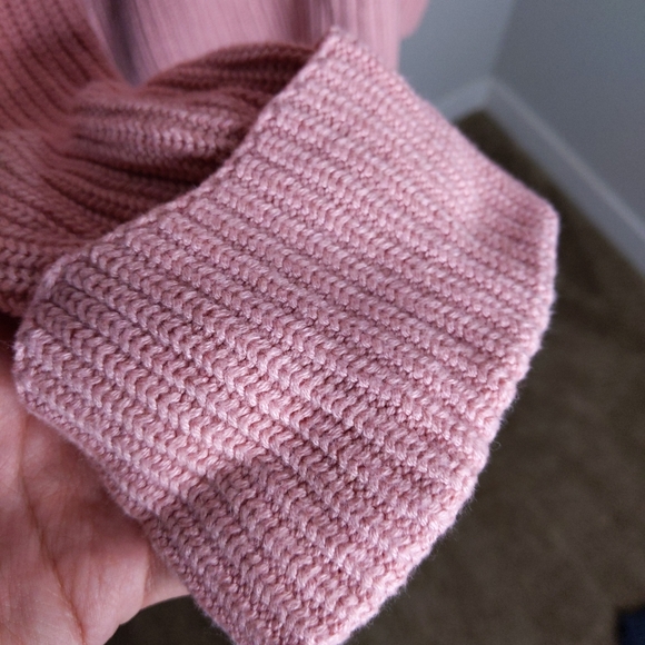 ✨M Magaschoni Pink Oversized Sweater Cashmere Wool Cotton Modal Blend Size M - Picture 7 of 8